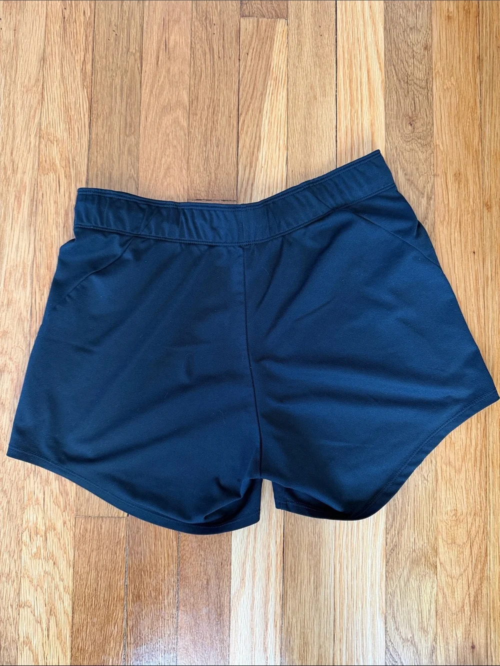Nike Y2K Black Foldover Waist Low Rise Athletic Shorts